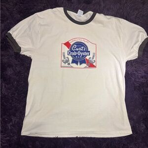 Ribbed collar and sleeve vintage vibes resort wear Florida shirt. Men’s XL